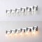 Jonathan Y Irving 40" 6-Light Seeded Glass/Iron Modern Contemporary LED Vanity Light, Chrome JYL7621C - alternate 2