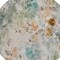 Homeroots 8' Teal Blue And Green Round Floral Washable Indoor Outdoor Area Rug 583144 - alternate 6