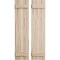 Ekena Millwork Rustic Two Board Spaced Board-n-Batten Riverwood Faux Wood Shutters, 11 1/2W x 46H, PR SHUBSS11X46RWPR - alternate 1