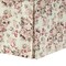 Homeroots 20" White and Red Linen Upholstered Floral Storage Bench with Shoe Storage 530676 - alternate 4