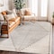World Rug Gallery Modern Geometric Area Rug 5 ft x 7 ft Beige WR91BEIGE5X7 - alternate 1