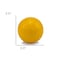 Homeroots 3" Yellow Aluminum Decorative Orb Tabletop Sculpture 480017 - alternate 2