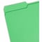 Zoro Select Top Tab Folders, 1/3 Tab, Legal, Green, PK100 17143 - alternate 2