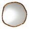 Baxton Studio Urania Wall Mirror - Irregular Shape Accent Mirror with Antique Goldleaf Frame 262-14360-ZORO - alternate 1
