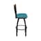 Holland Bar Stool Co Eleanor 30in Swivel Bar Stool with Black Wrinkle Finish, Medium Back and Graph Tidal Seat 880 - alternate 4