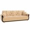 Homeroots 90" Beige Chenille Convertible Futon Sleeper Sofa And Toss Pillows With Storage 607128 - alternate 3