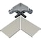 Legrand 90 Deg Flat Elbow Raceway, 2400 Series, 2 Channel, 1-3/4 in W, 3.94 in H, 3.94 in L, Ivory V2411M - alternate 1