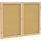 Ghent Enclosed Cork Bulletin Board 36x48", 1 Door PW23648K - alternate 1