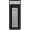 Vdomdoors Aluminum Door Iron 1688 Black Entry Steel Metal Classic Painted 36 x 94 (36 x 80+14)-Left Inswing IRON1688EXD-BLK-W36xH80+14-LH-I - alternate 1