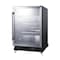 Summit Commercial 24" Wide Built-In Mini Reach-In Beverage Center with Dolly SCR610BLRI - alternate 3