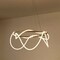 Jonathan Y Lisette 25" Contemporary Minimalist 360 Adjustable Silicone Rope Dimmable Integrated LED Chandelier,  JYL7140A - alternate 3