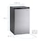 Avanti 4.4 cu. ft. Compact Refrigerator, Stainless Steel with Black Cabinet AR4456SS - alternate 3