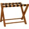 Homeroots Natural Solid Wood Folding Luggage Rack With Black Straps 724374 - alternate 2