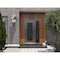 Vdomdoors Aluminum Door Iron 1601 Black Entry Steel Metal Classic Painted 48 x 80 (36+12 x 80)-Left Inswing IRON1601EXD-BLK-W36+12xH80-LH-I - alternate 2