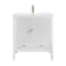 James Martin Vanities Myrrin 30" Sgl Vanity, Bright White w/Sgl Hole 3 CM White Zeus Silestone Top and Matching Backsplash 485-V30-BW-1WZ - alternate 1