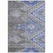 Homeroots 3' X 5' Pewter And Blue Southwestern Washable Indoor Outdoor Area Rug 603557 - alternate 2