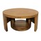 Homeroots Set of Two Walnut Solid Wood Round Distressed Solid Nested Coffee Tables 605988 - alternate 4
