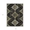 Homeroots 8' X 10' Black Ivory And Taupe Medallion Washable Indoor Outdoor Area Rug 588993 - alternate 5