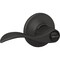 Schlage Accent Matte Black Lever Keyed Entry Lock F51AGACC622 - alternate 3