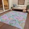 Homeroots 3' X 5' Lavender And Purple Geometric Washable Indoor Outdoor Area Rug 609148 - alternate 4