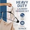 Lifemaster Heavy-Duty Plastic Hangers, Non-Slip, Space-Saving, Holds 5 lbs, Black, 20PK LMPLCBK20 - alternate 2