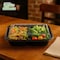 Ecoquality 3 Compartment Black Food Container with Lid for Meal Prep and Takeout, 540PK EQ3CSUSHITRY9X6-540 - alternate 5
