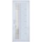 Vdomdoors Front Exterior Prehung FiberGlass Door Frosted Glass / Manux 8088 White Silk / Office Commercial an MANUX8088EXD-WS-W36 x H80-RH - alternate 1