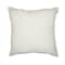 Homeroots 24" Taupe and Ivory Geometric Cotton Blend Throw Pillow With Embroidery 549425 - alternate 2