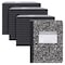 Roaring Spring Case of Black Marble Comp Notebooks, College Ruled, 80 sht, 15lb White Paper, 9.75"x7.75", Hard Cover, PK48 77226cs - alternate 2