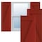 Ekena Millwork True Fit PVC Four Board Joined Board-n-Batten Shutters w/Z-Bar, Fire Red , 21 1/2W x 62H, PR TFP102BBF21X062BR - alternate 1