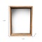 Homeroots 10" x 10" Gray Solid Wood Hanging Picture Frame 386487 - alternate 2
