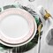 Smarty Had A Party 7.5" White w/Silver and Rose Gold Mosaic Rim Round Plastic Appetizer/Salad Plates (120 Plates), 120PK 897SRG-CASE - alternate 3