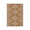 Homeroots 9' X 12' Copper And Beige Geometric Washable Indoor Outdoor Area Rug 598614 - alternate 4