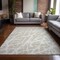 Homeroots 10' X 14' Beige and Ivory Abstract Washable Non Skid Indoor Outdoor Area Rug 559234 - alternate 2