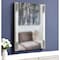Homeroots 43" White Steel Framed Accent Mirror 510895 - alternate 2