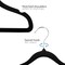 Elama Home 50 Piece Kids Non-Slip Velvet Cloths Hangers with Notched Shoulders in Black 750124334M - alternate 2