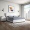 Homeroots Two Piece White Upholstered Solid and Manufactured Wood Bedroom Set 569360 - alternate 5