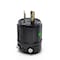 Leviton Locking Plug, L5-20P, 20 A, 125V AC, 2 Pole, Screw Terminals, Black 2311-PLB - alternate 1