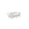 Homeroots 80" White Linen Blend Modular Sofa 714567 - alternate 2