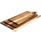 Megachef 3 Piece Acacia Wood Charcuterie Cheese Board Set with Handles 750122134M - alternate 2