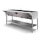Koolmore Five Pan Open Well Electric Steam Table with Undershelf, 240V, . KM-OWS-5 - alternate 5