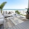 Homeroots 3' X 5' Taupe Gray And Ivory Geometric Washable Indoor Outdoor Area Rug 617998 - alternate 5