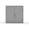 Strong Hold 14 GA Bin Cabinet with 2 Shelves - 36 In W. x 36 In. H x 24 In. D - 40 Blue Bins 33-BS-242-40B-L - alternate 2