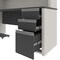 Bestar L Shaped Desk L-Shape Desk, 70.9" D X 30-13/32" H, 71.1" W X Melamine, Slate/Sandstone 93885-59 - alternate 3