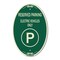 Signmission Reserved Parking - Electric Vehicles Only Wi, 12 In X 18 In Architectural, Heavy Gauge Aluminum A-OV-G-1218-23151 - alternate 1