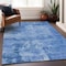 Homeroots 10' X 14' Navy Blue And Ivory Abstract Washable Indoor Outdoor Area Rug 602730 - alternate 3