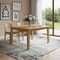 Homeroots 54" Oak Wood Frame Base Square Dining Table 640698 - alternate 3