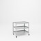 Pucel Three Shelf Utility Table, 36 in W x 24 in D x 31 in H, Gray TU-2436-3-C3 - alternate 1
