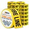 Jrex Safety Fire Line Do Not Cross Tape Roll - 1000 Ft x 3 Inch Wide Each - Yellow, 24PK PFLT-JR-24PK - alternate 1