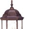 Homeroots Three Light Brown Domed Textured Glass Lantern Wall Light 399205 - alternate 2
